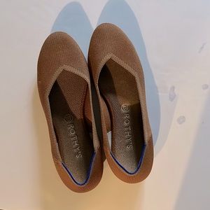 Rothy’s flats in Camel size 10.5